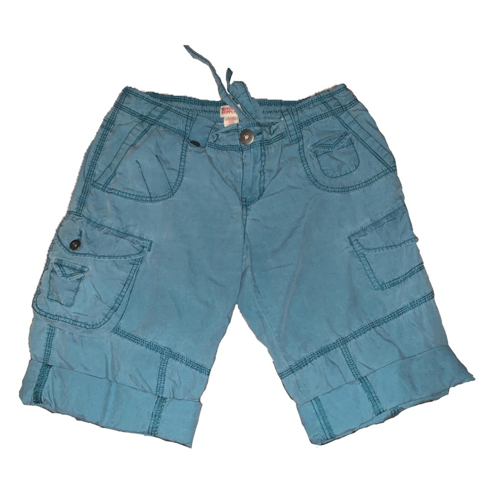 Low rise Teal Y2K Mossimo cargo shorts